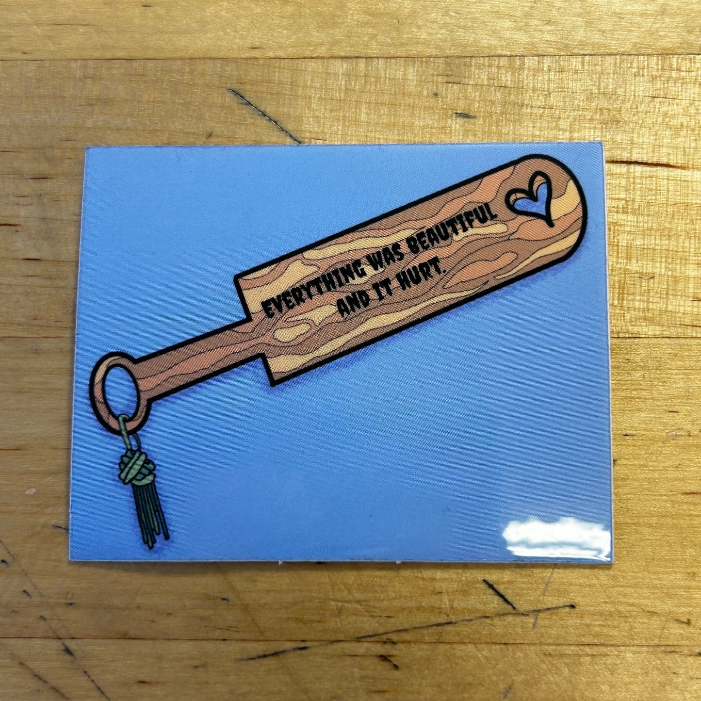 Everything Was Beautiful... Gag OR Paddle Sticker (NSFW) - Vinyl Sticker