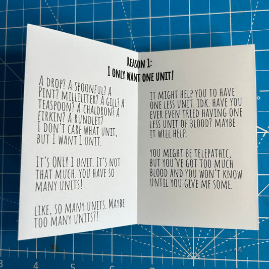 Gimme Yer Blood - Mini Zine