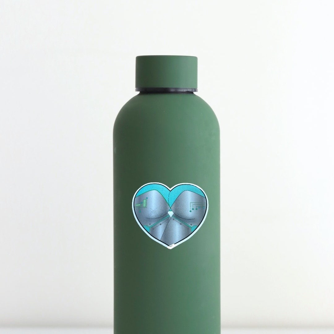 Android Booty Heart - ABAI Vinyl Sticker