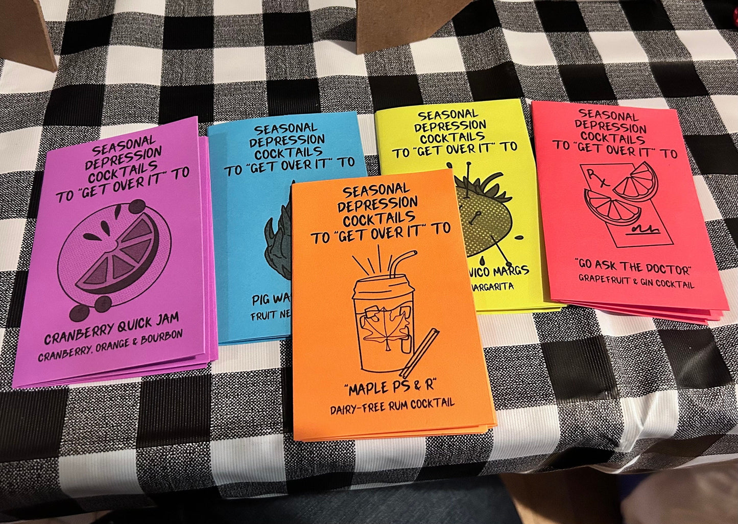 Depression Cocktails To “Get Over It” To - mini zine