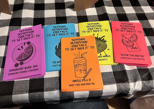 Depression Cocktails To “Get Over It” To - mini zine