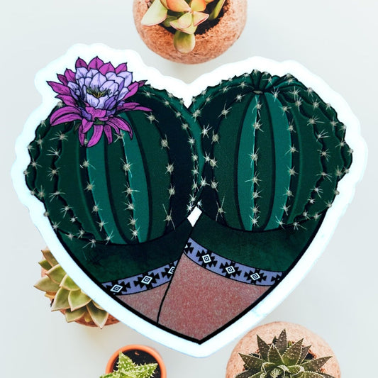SW Cactus Rose Booty Heart - ABAI Vinyl Sticker