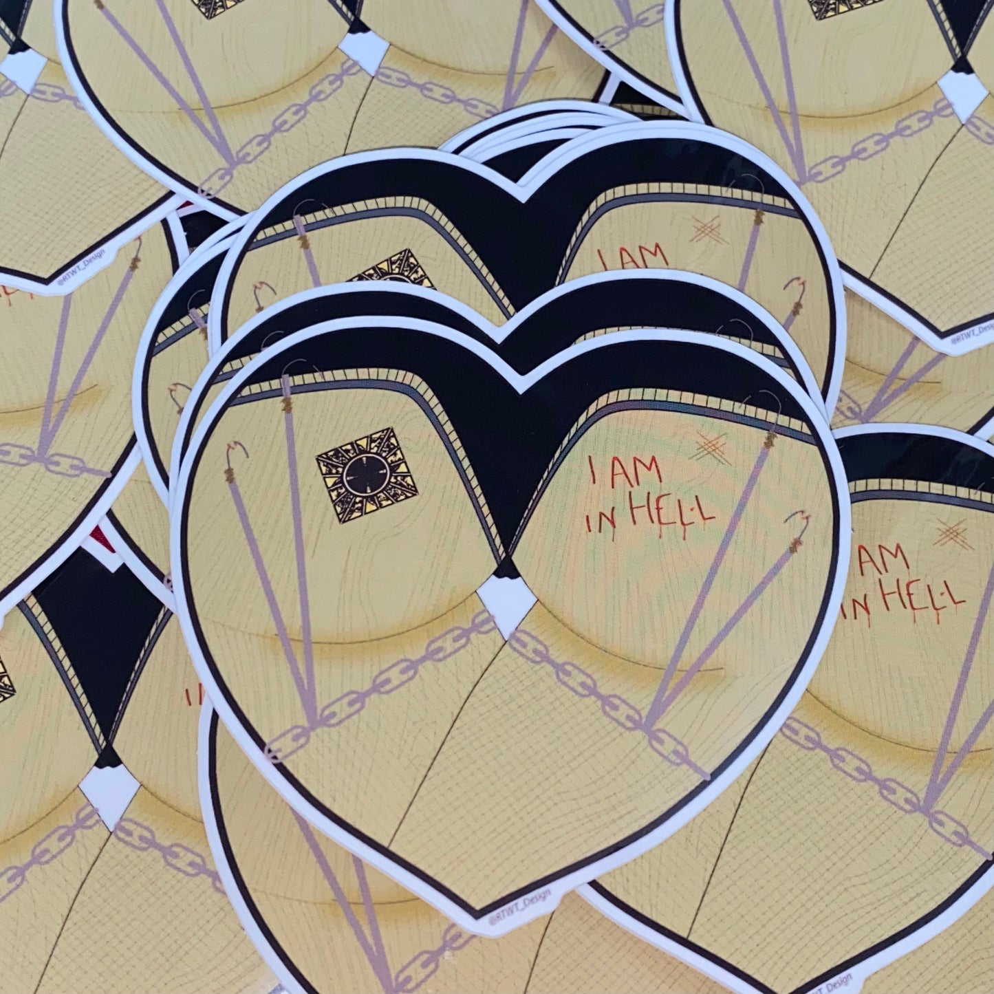 Hellraiser Butt Heart Vinyl Sticker