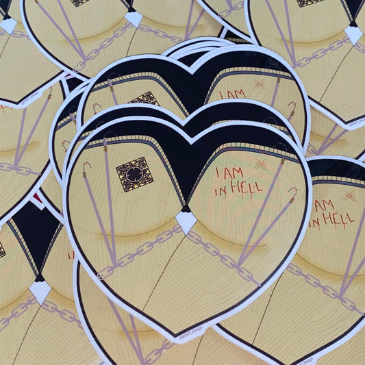 Hellraiser Butt Heart Vinyl Sticker
