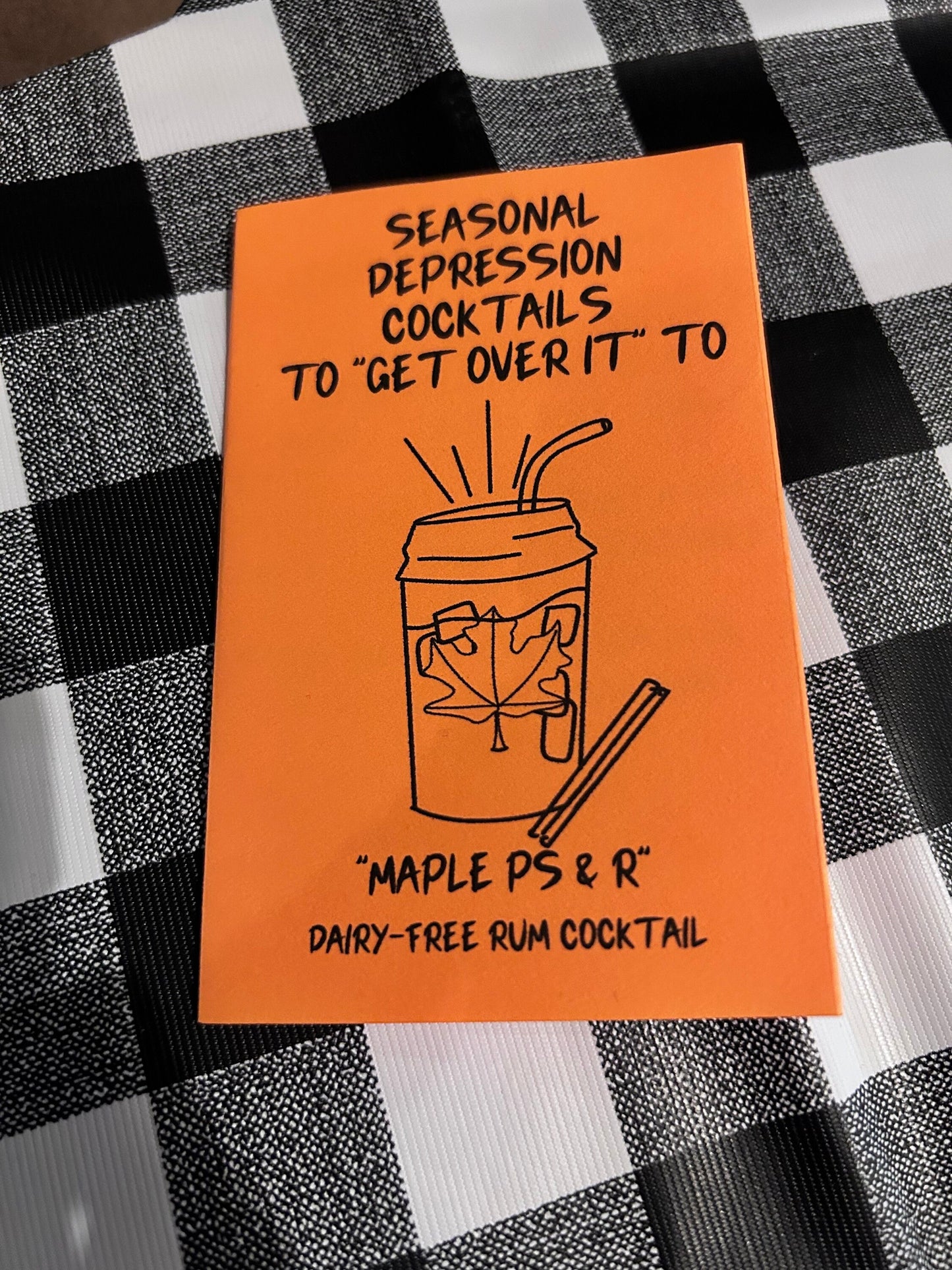 Depression Cocktails To “Get Over It” To - mini zine