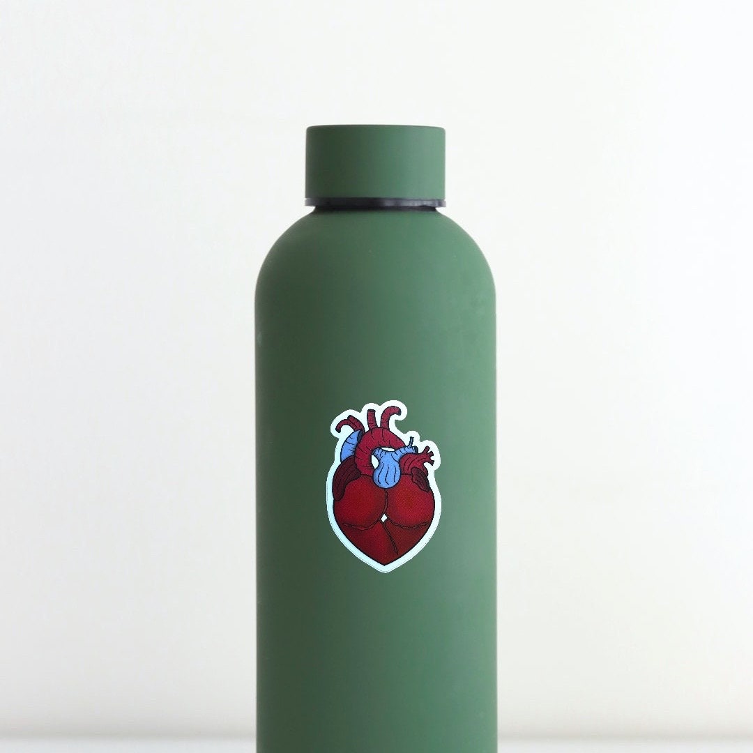 Anatomical Booty Heart - ABAI Vinyl Sticker