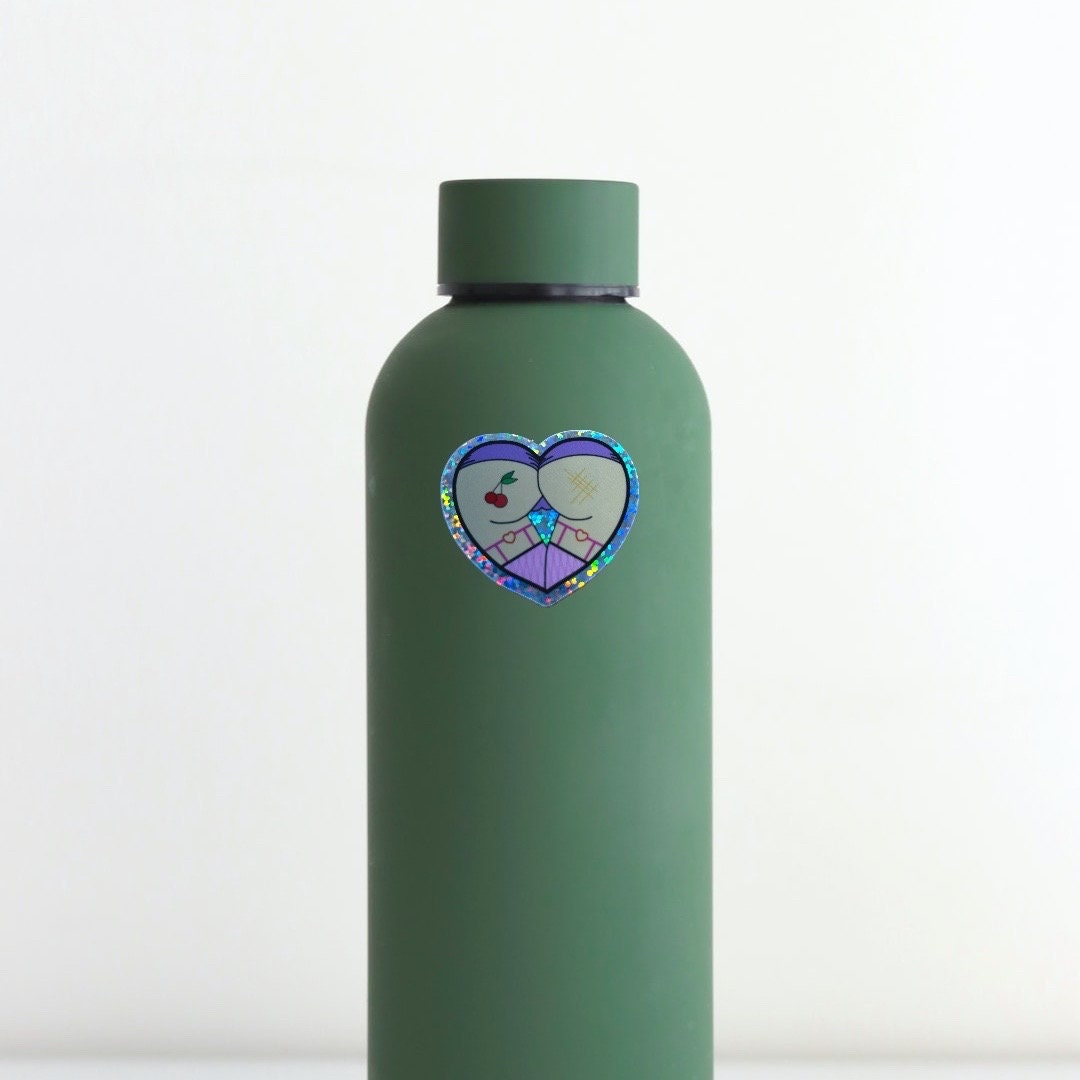 Cha-Cha-Cha-Cherry Bomb! Booty Heart - ABAI Vinyl Sticker