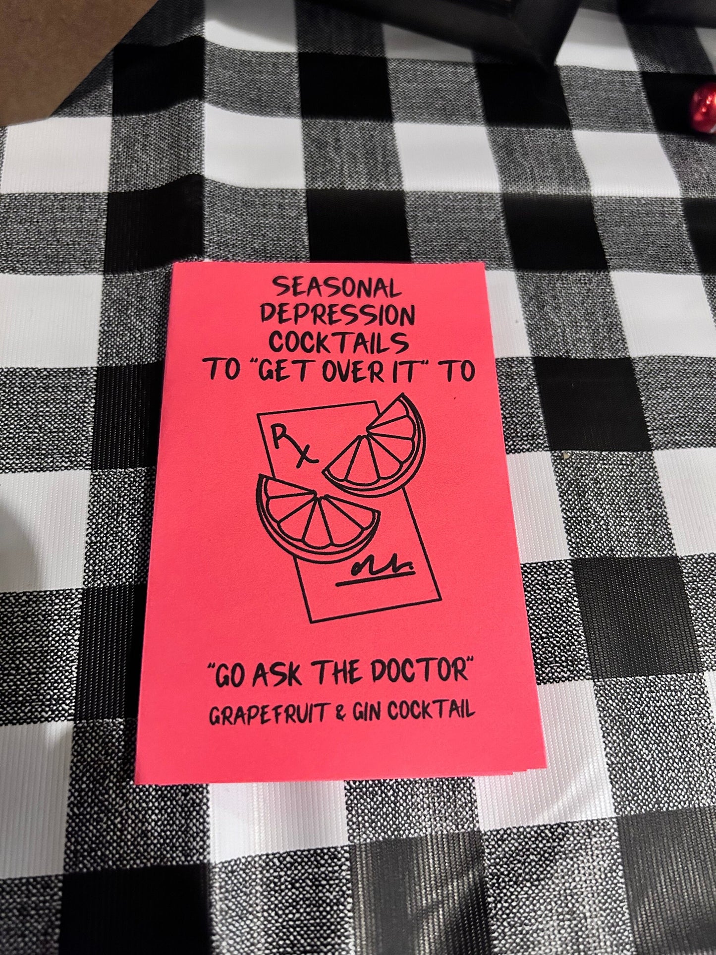 Depression Cocktails To “Get Over It” To - mini zine