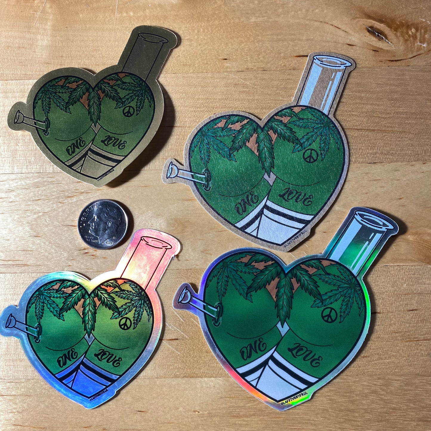 Buddy Booty Heart Stickers