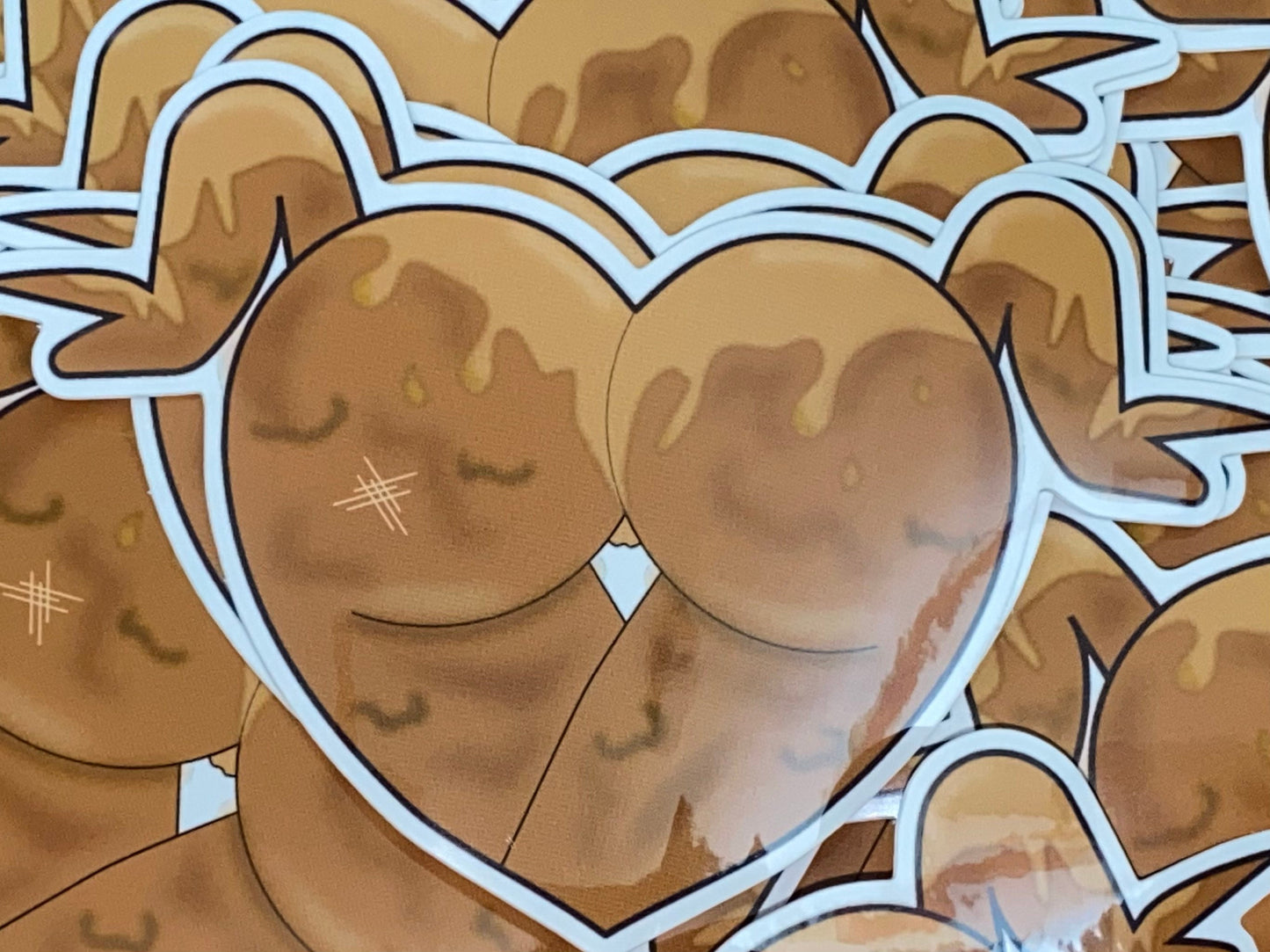Hot Wings Booty Heart - ABAI Vinyl Sticker