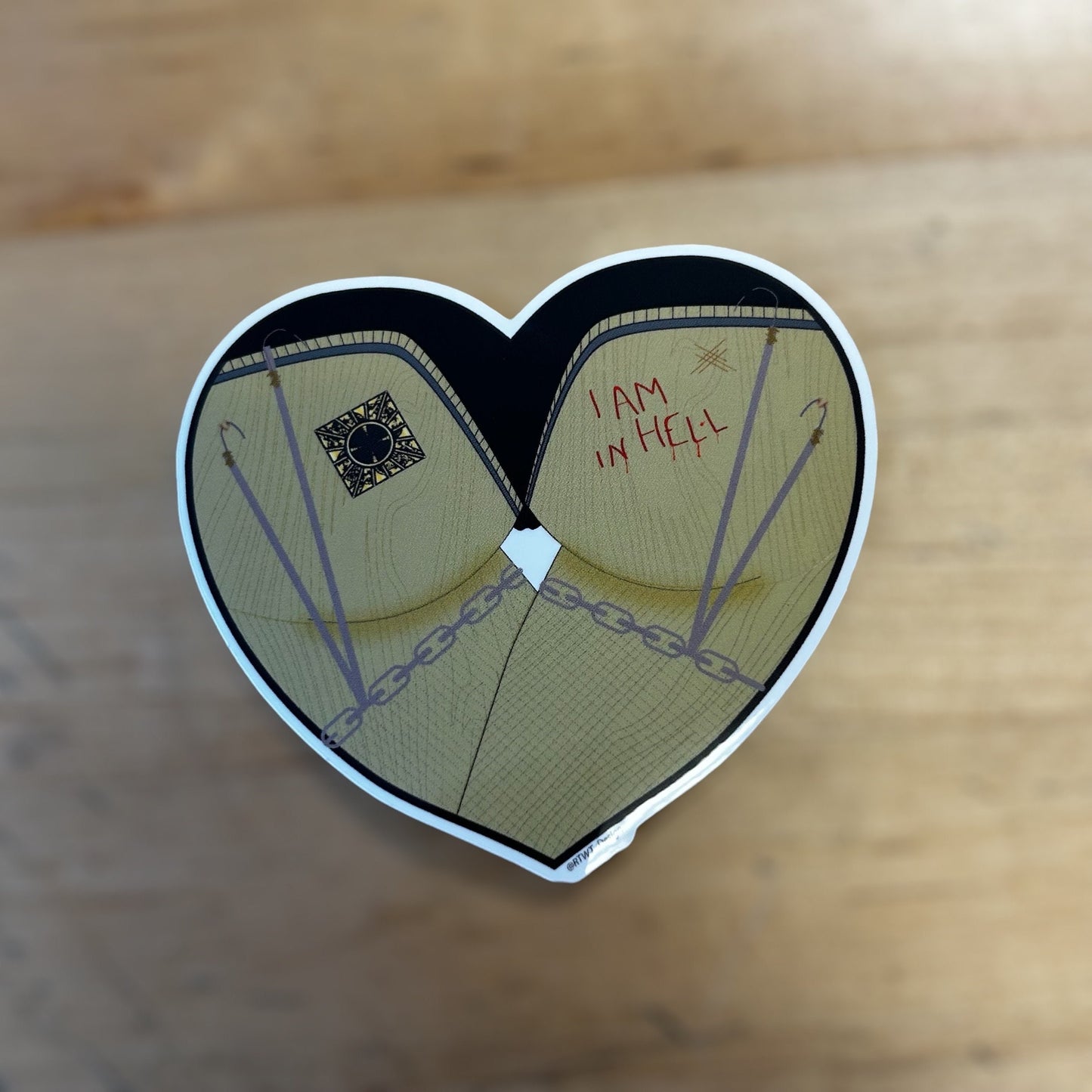 Hellraiser Butt Heart Vinyl Sticker