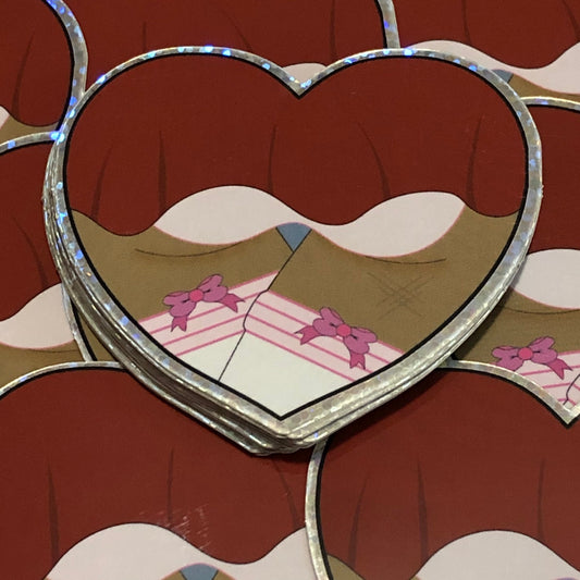 Mini Skirt Booty Heart - ABAI Vinyl Sticker